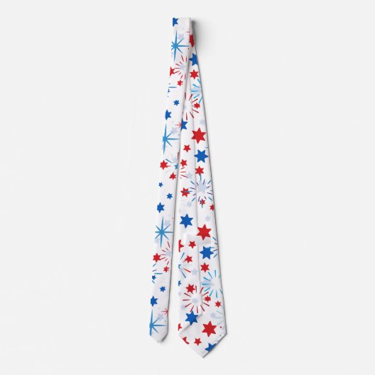 Modern 4 juli patroon 02 stropdas (Achterkant)