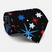 Modern 4 juli patroon 02 stropdas (Opgerold)