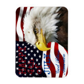Modern 4 juli US Vlag Amerikaanse Adelaar Magneet (Verticaal)