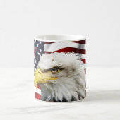 Modern 4 juli VS Vlag Amerikaanse adelaar Koffiemok (Center)