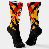 Modern 4 Nations Socks Native Tribal Art Socks Sokken (Gebogen)