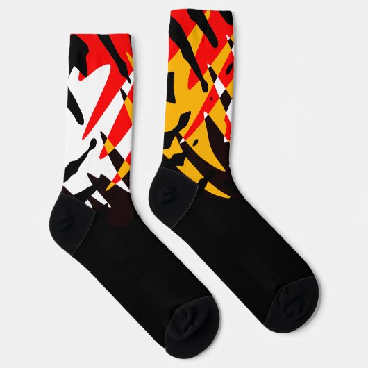 Modern 4 Nations Socks Native Tribal Art Socks Sokken (Rechts)