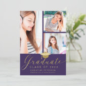 Modern 4 Paars Afstuderen van het Manuscript van d Aankondiging (Staand voorkant)