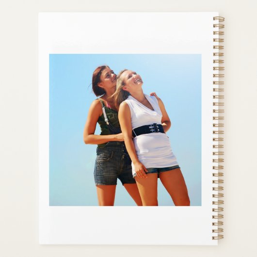Modern 4 Photo Collage Besties Adventure Year Planner (Achterkant)