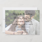 Modern 4 Photo Collage Simple Trendy Save The Date (Achterkant)