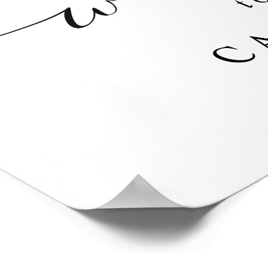 Modern 4 Welkomstbord voor het trekken van foto's Poster (Hoek)