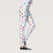 Modern 4th Juli Patroon 02 N BG Leggings (Rechts)