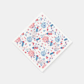 Modern 4th Juli Patroon 03 Servet (Hoek)