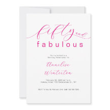 Modern 50 and Fabulous Pink 50th Birthday Party