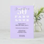 Modern 50 en fantastisch Paarse 50ste verjaardagsf Kaart (Staand voorkant)