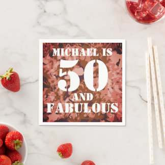 Modern  50 en fantastisch servet