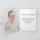 Modern 5 Foto Collage vader Happy Vaderdag Kaart (Binnen)