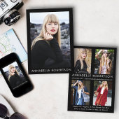 Modern 5 Fotomodel Actor Comp Kaart