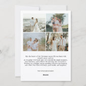 Modern 5 foto's Kerstvakantie Kaart (Achterkant)