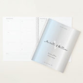 Modern 5-jarig Bruiloft Jubileum Zilver 5th Roman Planner (Display)