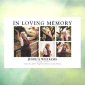 Modern 5 Memorial voor fotocollage Raamsticker (Vel 3)