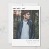 Modern 5 Photo Collage Afstuderen Kaart (Voorkant)