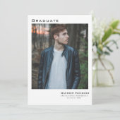 Modern 5 Photo Collage Afstuderen Kaart (Staand voorkant)