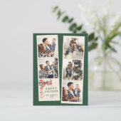 Modern 5 Photo Collage Happy Holidays Feestdagenkaart (Staand voorkant)