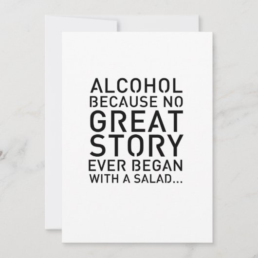 Modern 5x7 tafelbord alcohol omdat kaart (Voorkant)