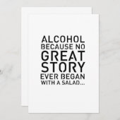 Modern 5x7 tafelbord alcohol omdat kaart (Voorkant / Achterkant)