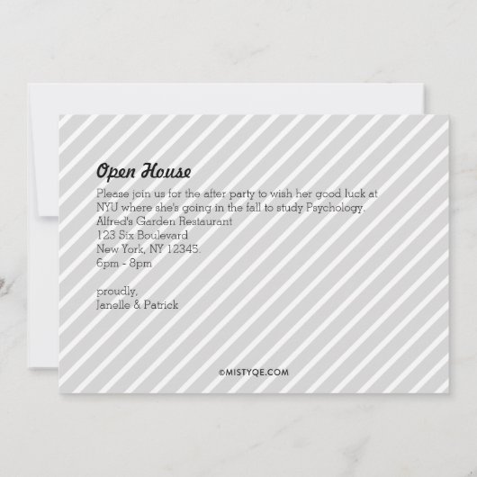 Modern 6 Aankondiging van het Foto Afstuderen V2 (Achterkant)