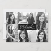 Modern 6 Afstuderen voor fotoscript uitnodigen - z Kaart (Voorkant)