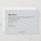 Modern 6 Foto Afstuderen Aankondiging in blauw (Achterkant)