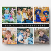 Modern 6 foto collage familie is alles citaat fotoplaat (Voorkant)