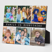 Modern 6 foto collage familie is alles citaat fotoplaat (Zijkant)