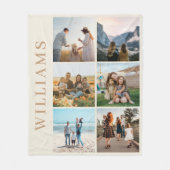 Modern 6 Foto Collage Fleece Deken (Voorkant)