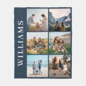 Modern 6 Foto Collage Fleece Deken (Voorkant)