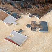 Modern 6 Foto Collage Grid Newborn Baby Birth Ann Legpuzzel (Zijkant)