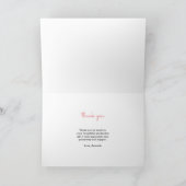 Modern 6 fotocollage Afstuderen dank u Bedankkaart (Binnen)