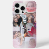 Modern 6 Fotocollage Blush Roze Case-Mate iPhone Case (Achterkant)