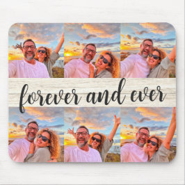 Modern 6 Fotocollage Custom Monogram Muismat