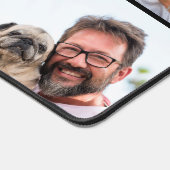 Modern 6 Fotocollage en Tekst Aangepaste Monogram Bureaumat (Hoek)