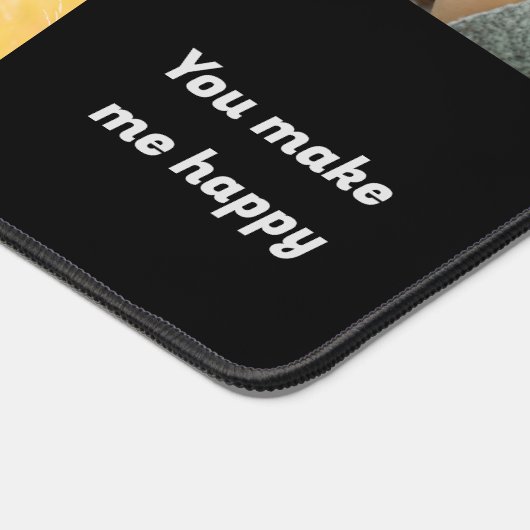 Modern 6 Fotocollage gepersonaliseerd monogram Bureaumat (Hoek)