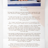 Modern 6 fotojaar in Uitzicht nieuwsbrief Artsy Tr Drieluik Wenskaart (Binnenkant midden)