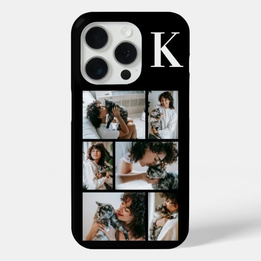 Modern 6 Huisdier Foto Zwart Case-Mate iPhone Case (Achterkant)