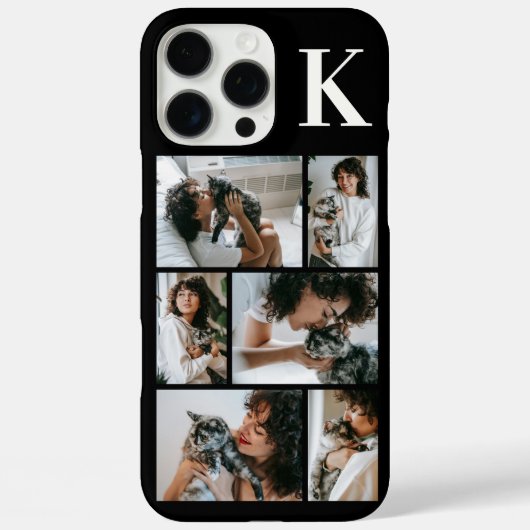 Modern 6 Huisdier Foto Zwart Case-Mate iPhone Case (Achterkant)