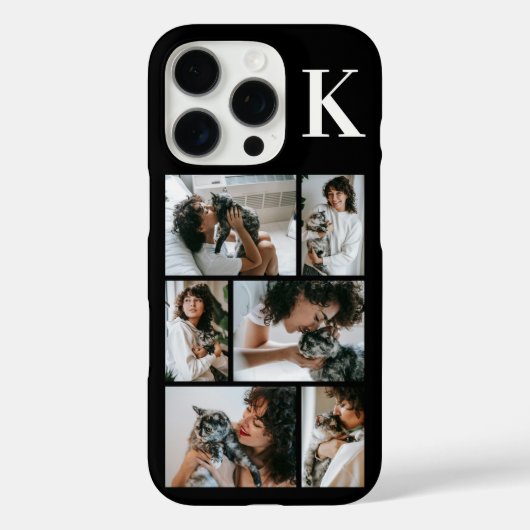 Modern 6 Huisdier Foto Zwart Case-Mate iPhone Case (Achterkant)