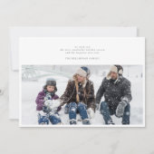 modern 6 multi Photo Collage vrolijk kerstfeest Feestdagenkaart (Achterkant)