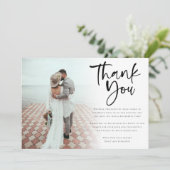 Modern 6 Passen getrouwd van het Manuscript van de Bedankkaart (Staand voorkant)