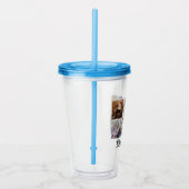 Modern 6-reeks fotocollage | Gepersonaliseerd Acryl Drinkbeker (Rechts)