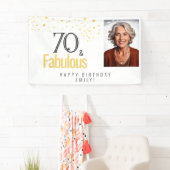 Modern 70 and Fabulous Birthday Photo Spandoek (Insitu)