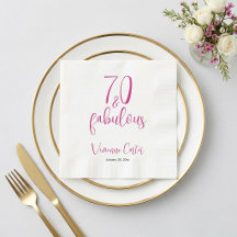 Modern 70 en Fabulous Naam Datum 70ste Verjaardag