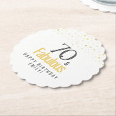 Modern 70 en fantastische verjaardag kartonnen onderzetters (Gekanteld)