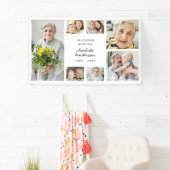 Modern 7-foto begrafenis/herdenkingsdienst spandoek (Insitu)