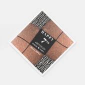 Modern 7e koperen wol Jubileum Servet (Hoek)